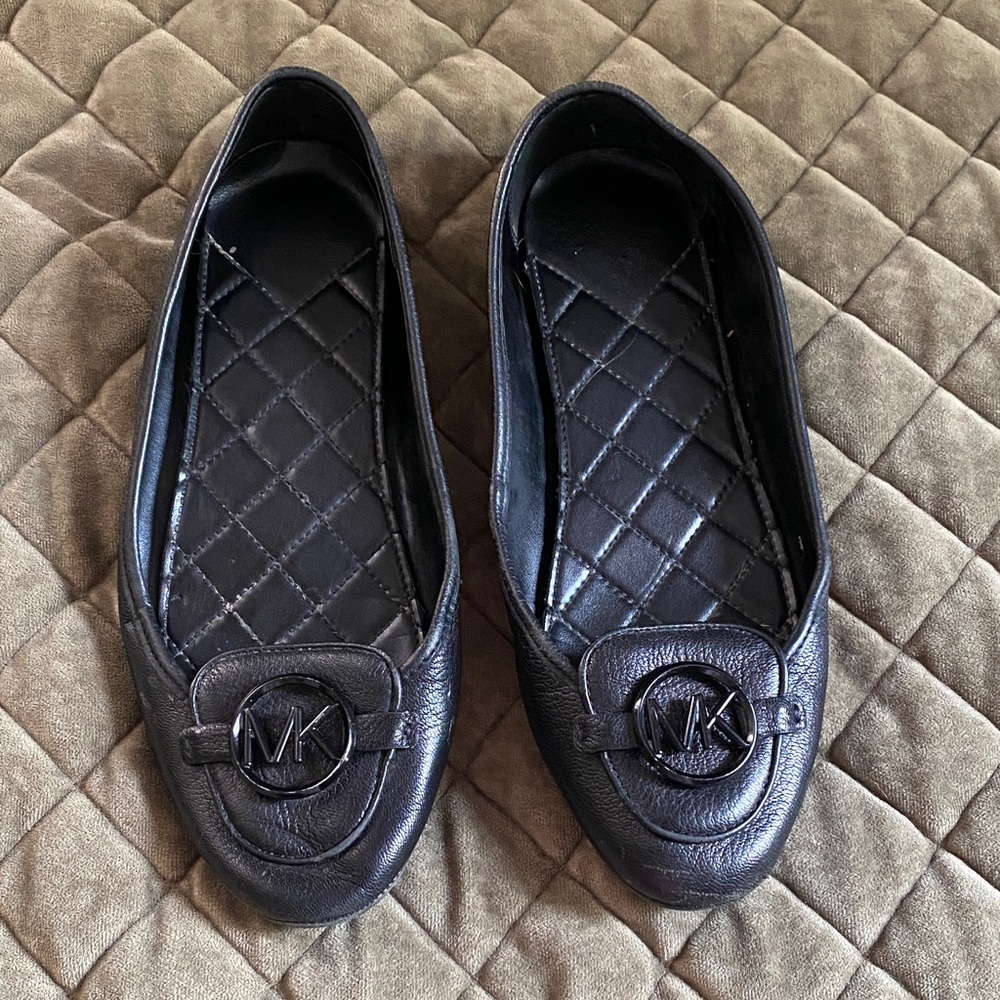 Michael Kors Black Quilted Loafers